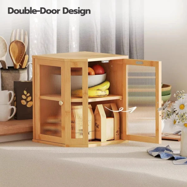 Bamboo Corner Bread Bin - Image 4