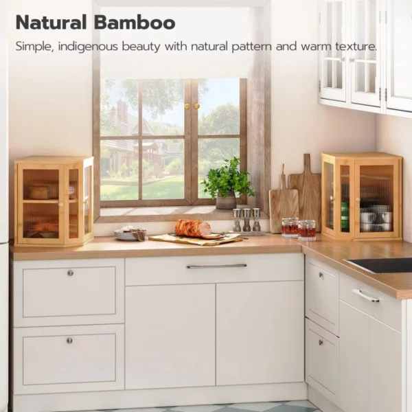 Bamboo Corner Bread Bin - Image 5