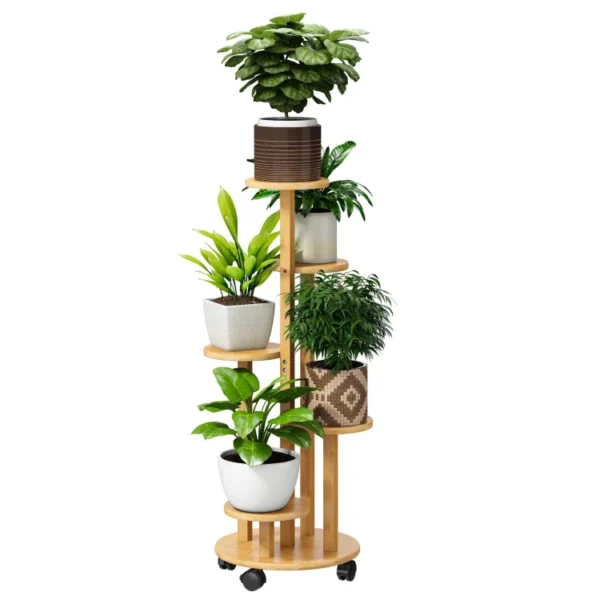 Tall Bamboo Plant Stand